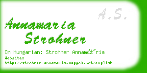 annamaria strohner business card